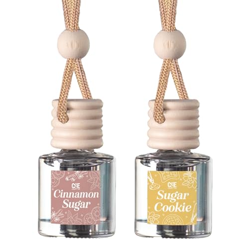 CANDECraftCo 2 Pack Hanging Car Air Freshener Diffuser for Essential Oils