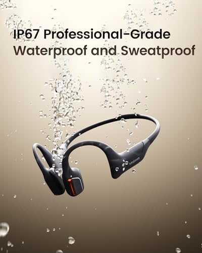 Purra Run IP67 Bone Conduction Open Ear Sports Bluetooth Headphones (Black)