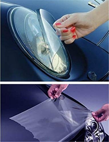 12 by 48 Inches Self Adhesive Headlight (Clear)