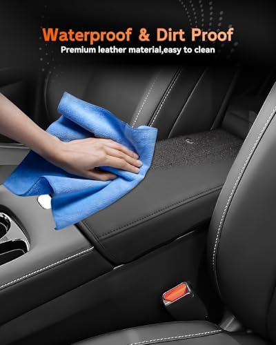 for 2025 2026 Nissan Murano Center Console Cover Armrest Box Cover for Murano (Murano Thin Black Leather)