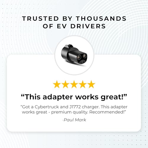 J1772 to NACS EV Charging Adapter 80A (UL 2252)