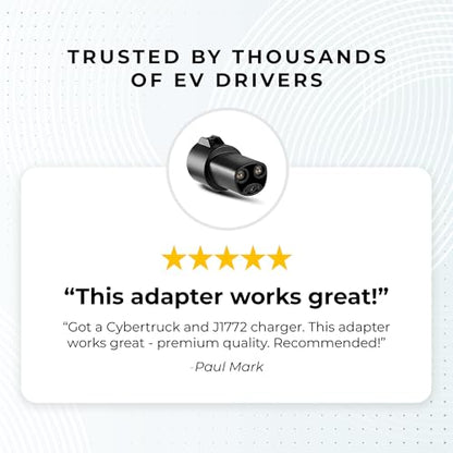 J1772 to NACS EV Charging Adapter 80A (UL 2252)