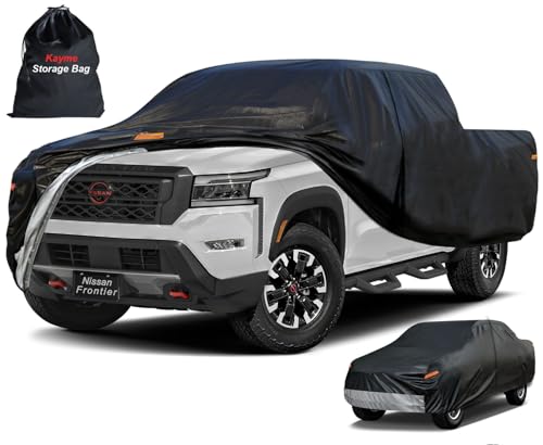 Heavy Duty Truck Cover for Nissan Frontier (8-Frontier(1998-2020) King Cab/Crew Cab SB Bed / PE-Black)