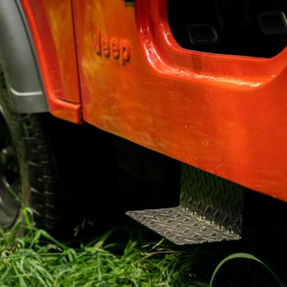 CJ5 Side Steps Compatible with Jeep © CJ Vehicles (SOLID-BLACK)