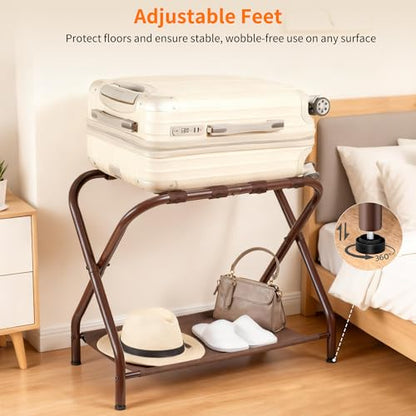 Luggage Rack for Guest Room (Brown)