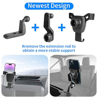 Car Phone Holder Center Console Organizer For Jeep Wrangler JK JKU 2011 2012 2013 2014 2015 2016 2017 Auto Accessories Navigation Bracket Interior Decoration Screen dash board Mobile Cell Mount case (for Wrangler 2011-2017)
