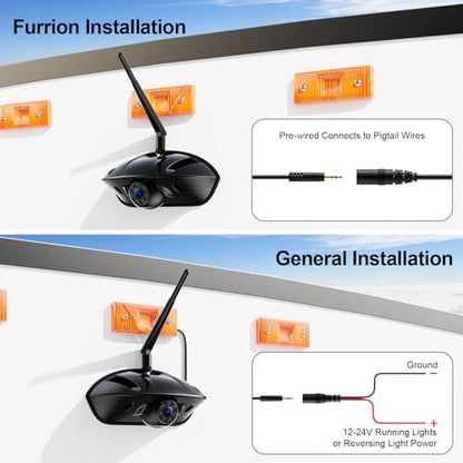 1080P 10" Wireless RV Backup Camera System for Furrion Pre (10" 1-Cam)