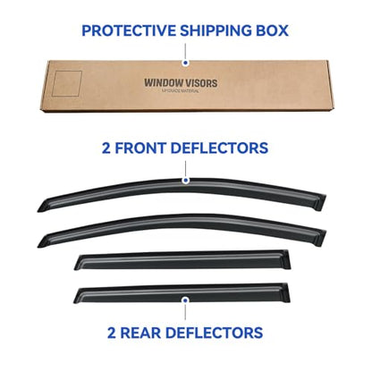 Window Visors Rain Guards for 2009 (2009-2017 Chevy Traverse)