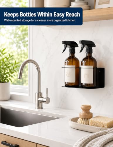 2 Pack Spray Bottle Holder Wall Mount