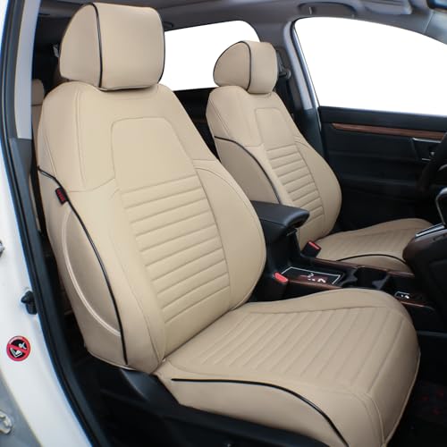 Car Accord Seat Covers 2016 (Beige / 2016-2017 Sedan;Rear Row 40/60 Split Backrest)