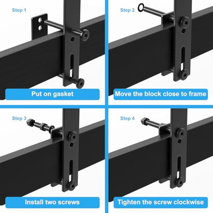 Mattress Retainer Bar Keep Mattress Stopper from Sliding Slide Stopper to Prevent Sliding Holder in Place Gripper (4 Pcs - Regular)