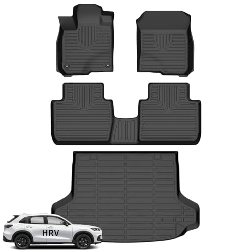 Floor Mats & Cargo Liner for Honda HRV 2023 2024 2025 2026 2027 (BLACK)