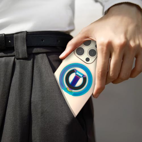 Magnetic Phone Ring Grip for MagSafe Compatible with iPhone17 (Colorful)