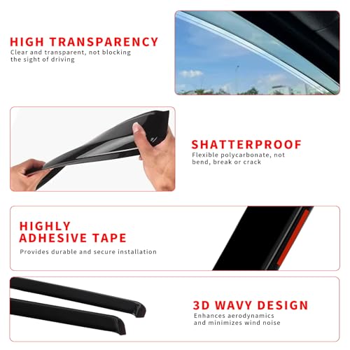 in Channel Rain Guards Fit for 2012 (Fit for 2012-2017 Focus)