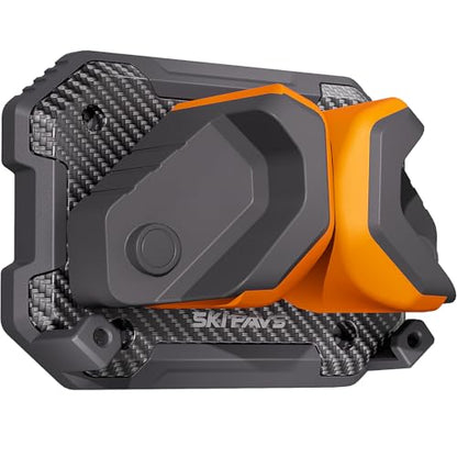 Ski & Snowboard Wall Rack for Garage Wall Fits Any Ski (Sunrise Orange / 1 Pack)