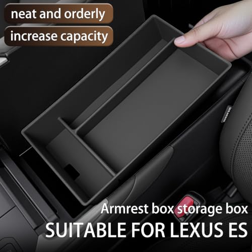 Compatible with Lexus ES350 (2026-2027ES/Storage box/black)