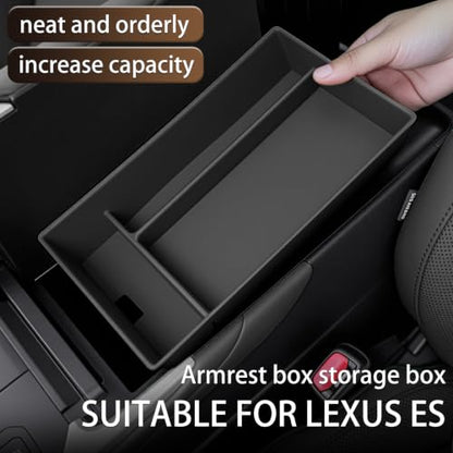 Compatible with Lexus ES350 (2026-2027ES/Storage box/black)