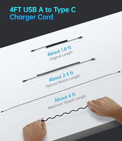 USB C Cable Fast Charging (3FT / USB A to USB C / Black)