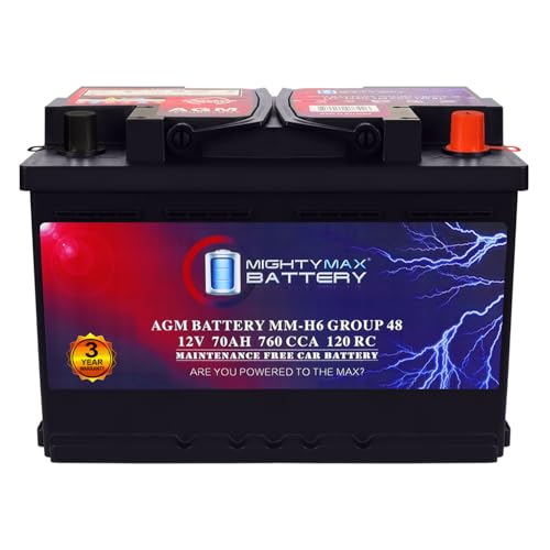 MM H6 Start and Stop Car BCI Group Size 48 12V 70 AH (Group 48)