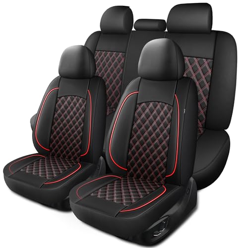 Car Seat Cover (N3 Black Red / Full Set)