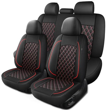 Car Seat Cover (N3 Black Red / Full Set)