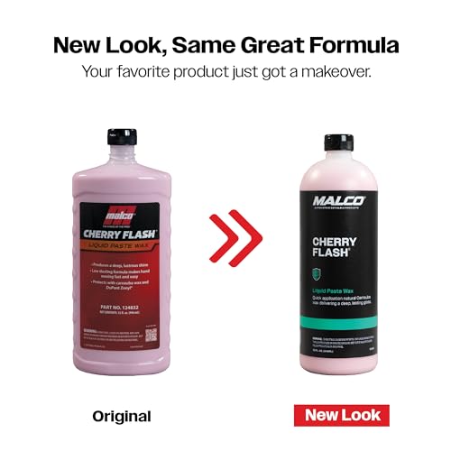 Cherry Flash Automotive Liquid Paste Wax for Hand Waxing (32 Fl Oz (Pack of 1))