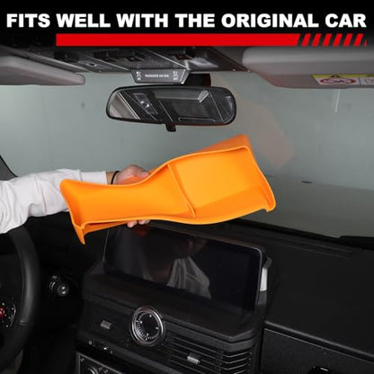 Car Center Console Dash Storage Box Compatible with Ineos Grenadier 2020 (Orange)