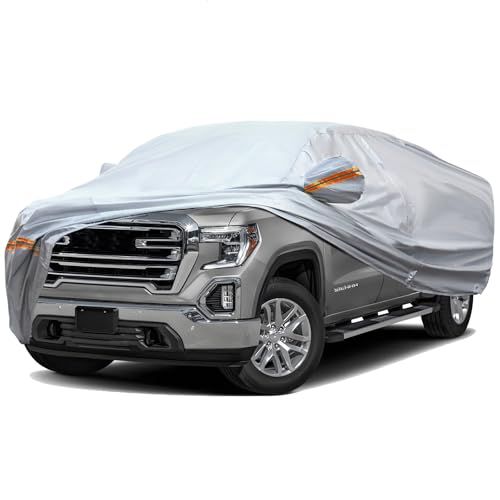 6 Layers Full Car Cover for Pickup (Orange reflective strip / Pickup-L ( Fit for Pickup 213"- 237" ))