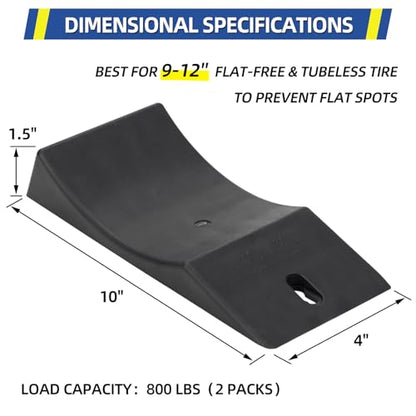 Mower Tire Saver Ramp for 9 (Fit 9 -12" OD Tire)