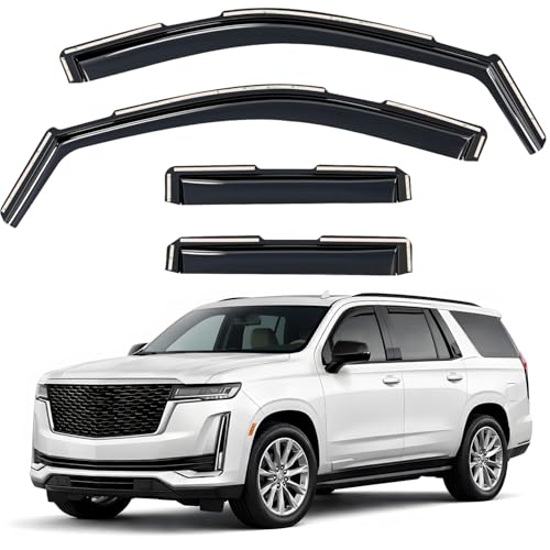 Window Deflectors Smoke Tinted in (For Escalade 21-26)