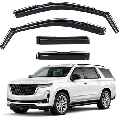 Window Deflectors Smoke Tinted in (For Escalade 21-26)