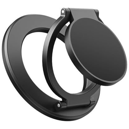 Dual Sided Magnetic Ring Holder for Gym MagSafe Stand & Phone Grip (Black)