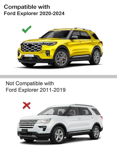 in Channel Window Visors Rain Guards for Ford Explorer 2020 (Fit for 2020-2026 Ford Explorer)
