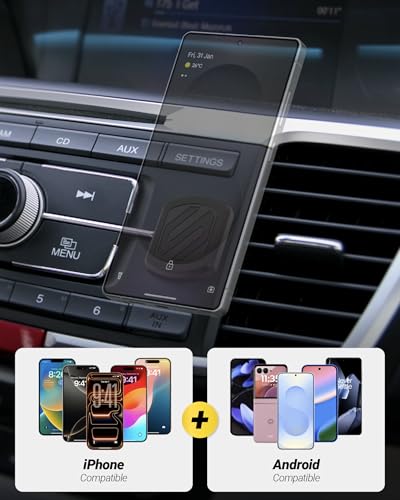 Extra Strength Magnetic 3M Flush Mount Phone Holders for Your Car Dashboard and Flat Surfaces (Extra Strength - Adhesive Flush / 2 Pack)