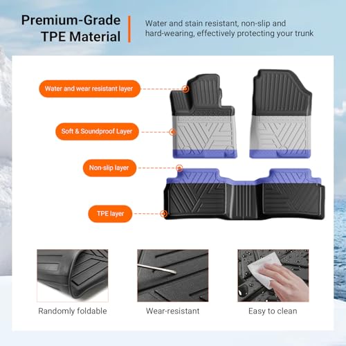 Floor Mats Cargo Mat Compatible with 2022 2023 2024 2025 2026 Tucson