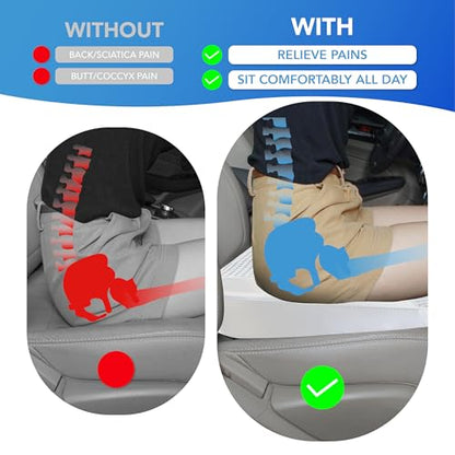 Car Seat Cushion (Gray)