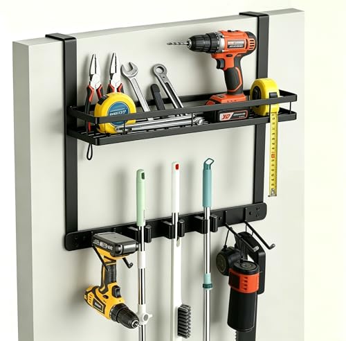 Broom Holder Door Mount (black)