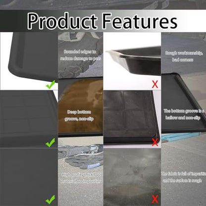 6Pcs Auto Oil Drip Pan Extra Large Oil Drip Pan for Under Car (6PCS)