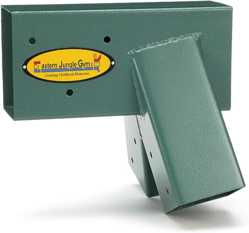 Easy 1-2-3 A-Frame 2 Brackets for Swing Set, Green (2 A-Frame Swing Set Brackets)