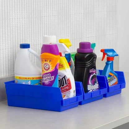 30130 Heavy Duty Plastic Shelf Bins (Blue / Bin Box)