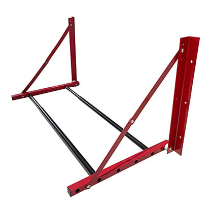Folding Tire Wheel Rack Wall Mount Multi (Red (32"-48"))
