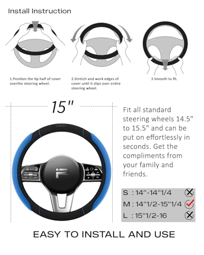 Steering Wheel Cover (Blue)
