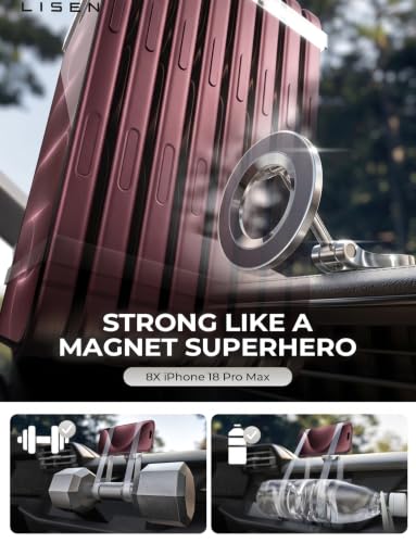 for MagSafe Car Mount for iPhone 18 Pro Max [24 Strong Magnets] Classic Magnetic Phone Holder for Car Dashboard Magnet Phone Mount Car Cell Phone Holder for iPhone 18 Pro Max 17 16 15 14 13 12 (Black)