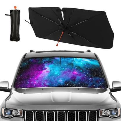 CHILLTEK Funny Car Windshield Sun Shade (Purple-1)
