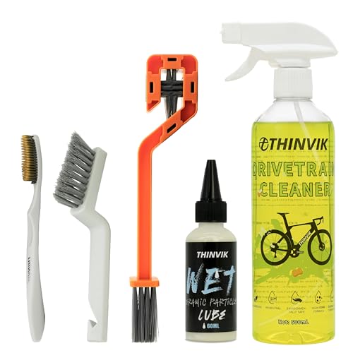 Bike Lube and Cleaner Set with 500ml Chain Cleaner (Wet Lube)