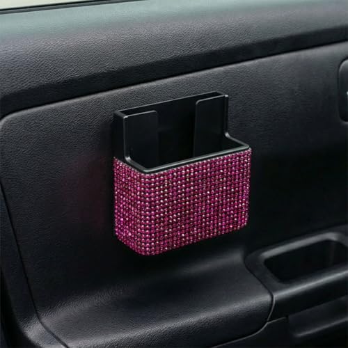 Bling Car Dashboard Storage Box (RoseRed)