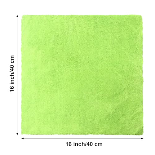 30 Pcs 16 x 16 Inch Edgeless Microfiber Plush Towels for Cars Detailing Drying Wash Polishing Absorbent Cleaning Cloths (Multicolor / 16 x 16 Inch)