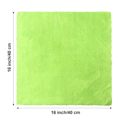30 Pcs 16 x 16 Inch Edgeless Microfiber Plush Towels for Cars Detailing Drying Wash Polishing Absorbent Cleaning Cloths (Multicolor / 16 x 16 Inch)