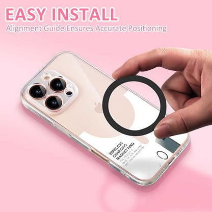 Universal Metal Rings Compatible with Magsafe (4 Black)