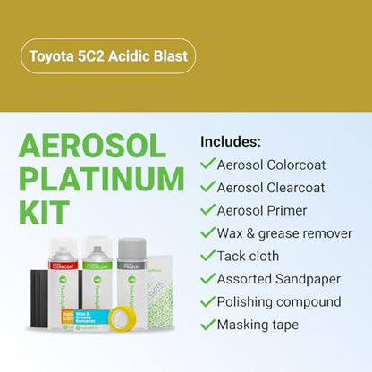 Car Paint Touch Up Spray Kit (Aerosol Spray - Platinum Kit / Acidic Blast)